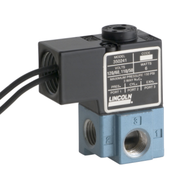 350241  |  Electric Solenoid-Operated Valve for Modular Lube System