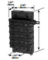 876061  |  MC2-HP Single Outlet Divider Valve